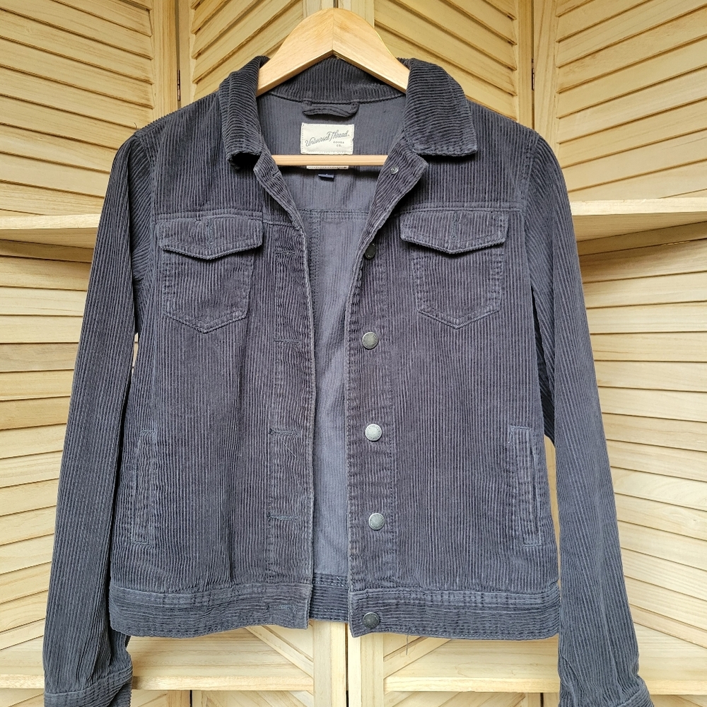 Black/gray corduroy jacket
